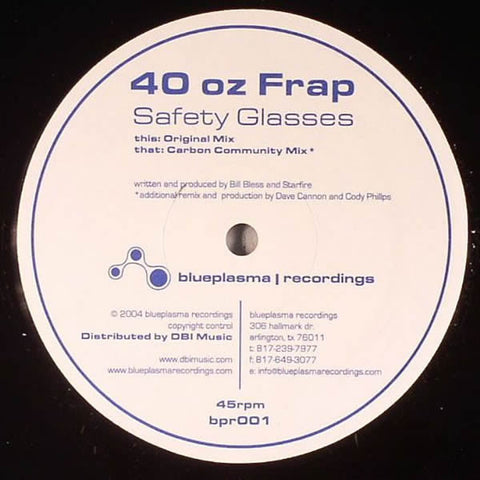 40 oz Frap : Safety Glasses (12")