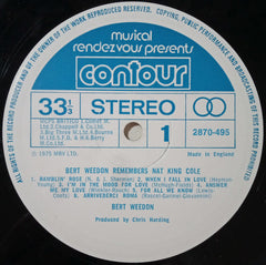 Bert Weedon : Bert Weedon Remembers Nat King Cole  (LP)