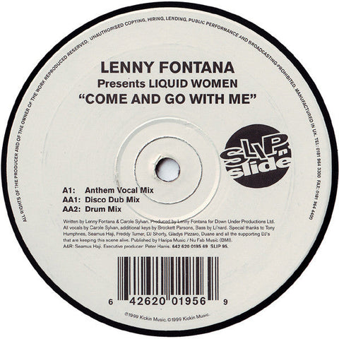 Lenny Fontana Presents Liquid Women : Come And Go With Me (12")