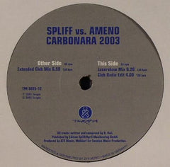 Spliff vs. Ameno : Carbonara 2003 (12")