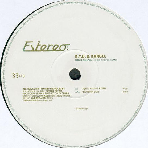 Kyd & Kango : High Above (12")