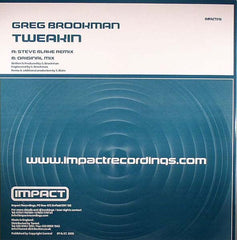 Greg Brookman : Tweakin (12")