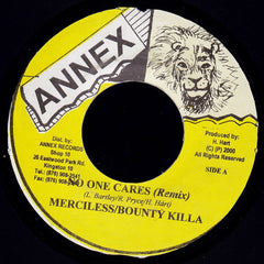 Merciless / Bounty Killa* : No One Cares (Remix) (7")
