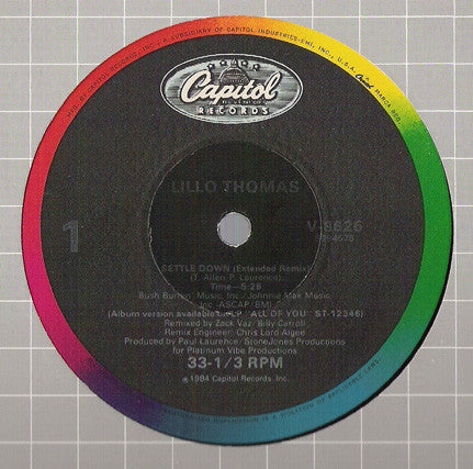 Lillo Thomas : Settle Down (12")