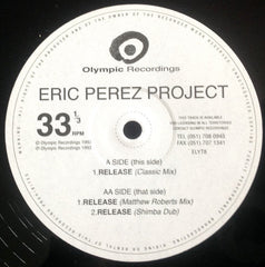Eric Perez Project : Release (12", Promo)