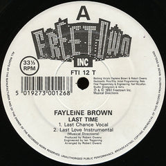 Robert Owens Presents Fayleine Brown : Last Time (12")