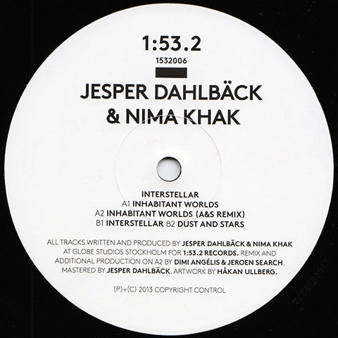 Jesper Dahlbäck & Nima Khak : Interstellar (12")