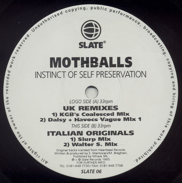 Mothballs : Instinct Of Self Preservation (12")