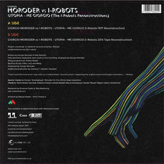Giorgio Moroder Vs I-Robots : Utopia - Me Giorgio (The I-Robots Reconstructions) (12")
