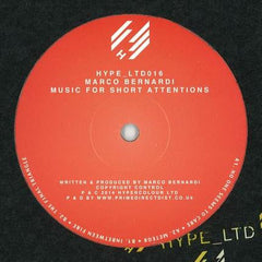 Marco Bernardi : Music For Short Attentions (12", EP)
