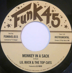 Lil Buck & The Top Cats : Monkey In A Sack / Cat Scream (7", RE)
