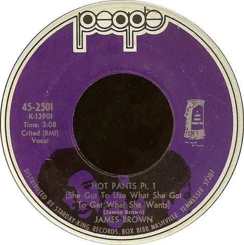 James Brown : Hot Pants (7", Single, Ind)