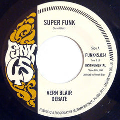 Vern Blair Debate : Super Funk (7", RE)