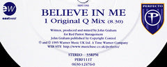 Quivver : Believe In Me (12", Single)