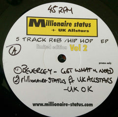 Millionaire Status + UK Allstars (2) : Vol 2 (12", EP, Ltd, Promo)