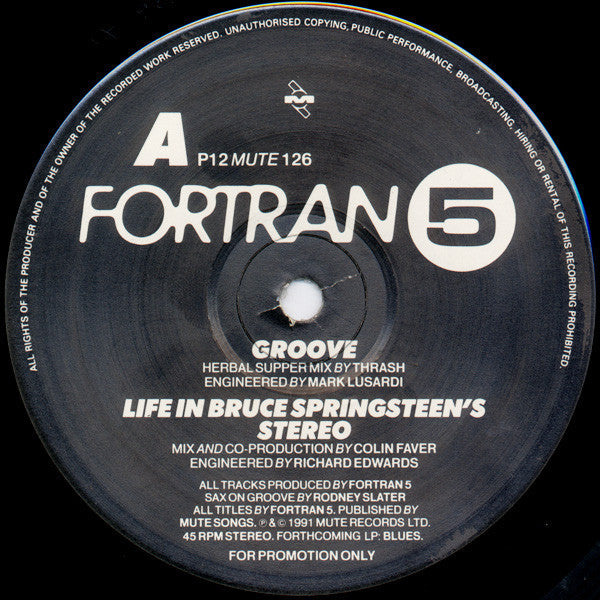 Fortran 5 : Groove (12", Promo)