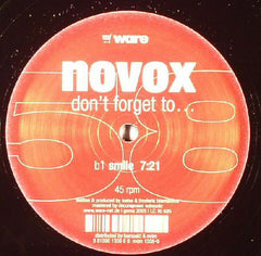 Novox : Don't Forget To... (12")