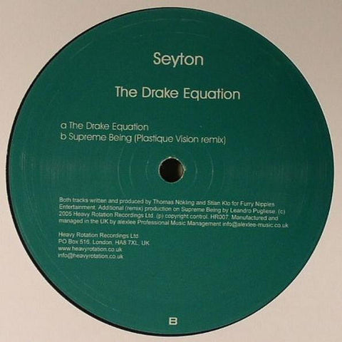 Seyton : The Drake Equation (12")