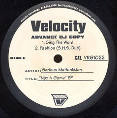 Serious Malfunktion : Not A Game EP (12", EP, TP, Adv)
