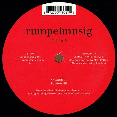 Kalabrese : Remixes EP (12", EP)