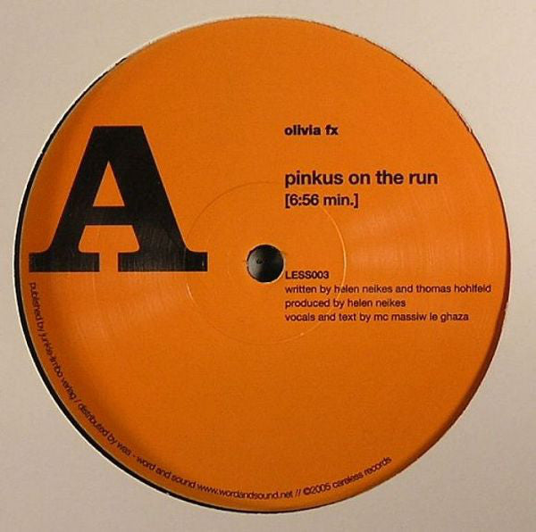 Olivia Fx : Pinkus On The Run / Xxl (12")