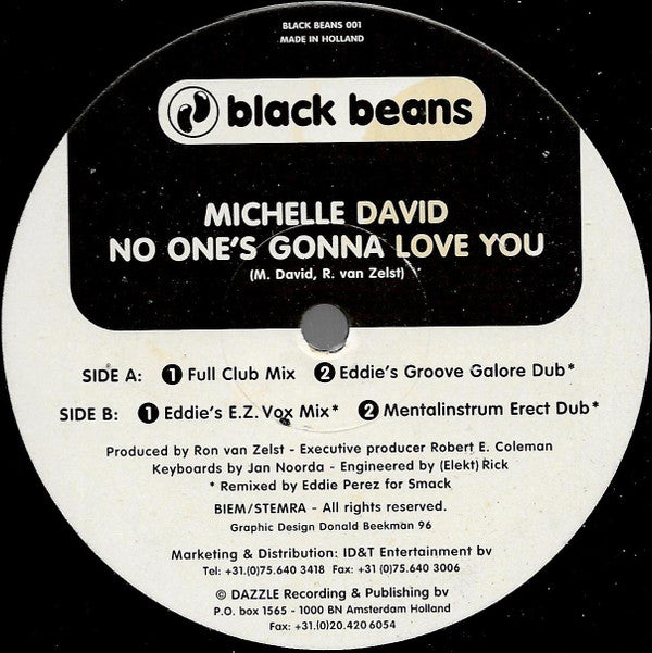 Michelle David : No One's Gonna Love You (12")