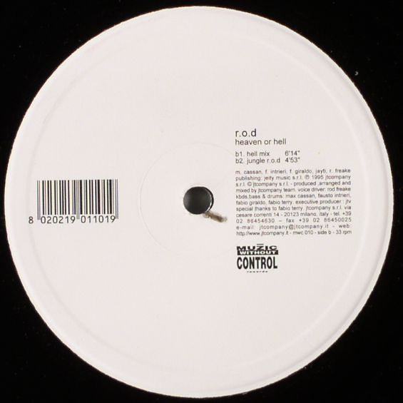 R.O.D. : Heaven Or Hell (12", RE, RP)