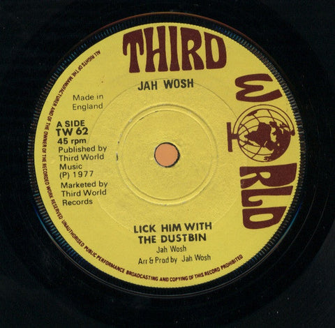 Jah Woosh, Third World All Stars : Lick Him With The Dustbin (7")