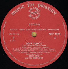 David Rose & His Orchestra : Deep Purple (LP, RE)