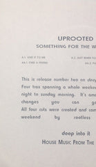 Uprooted : Something For The Weekend E.P. (12", W/Lbl)