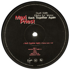 Maxi Priest Duet With Elisha La 'Verne* : Back Together Again (12", Promo, Yel)