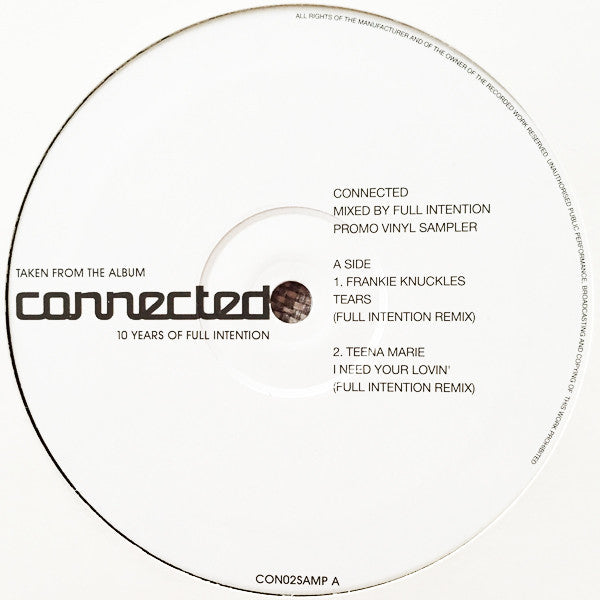 Full Intention : Connected: 10 Years Of Full Intention (Sampler) (12", Promo, Smplr)