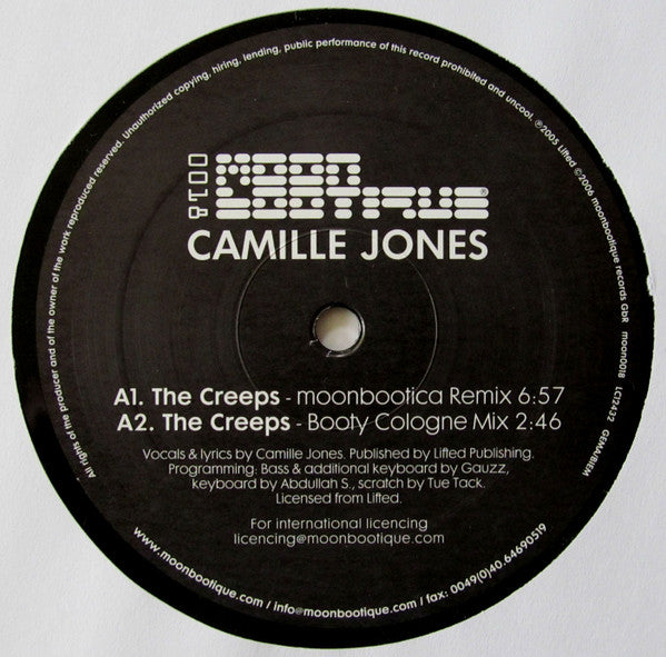 Camille Jones : The Creeps (12")