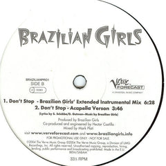 Brazilian Girls : Don't Stop (12", Promo)