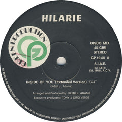 Hilarie : Inside Of You (12")