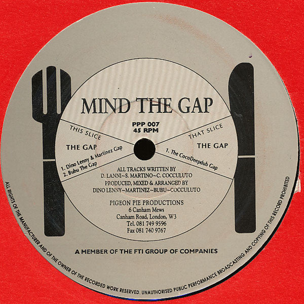 Mind The Gap : The Gap (12")