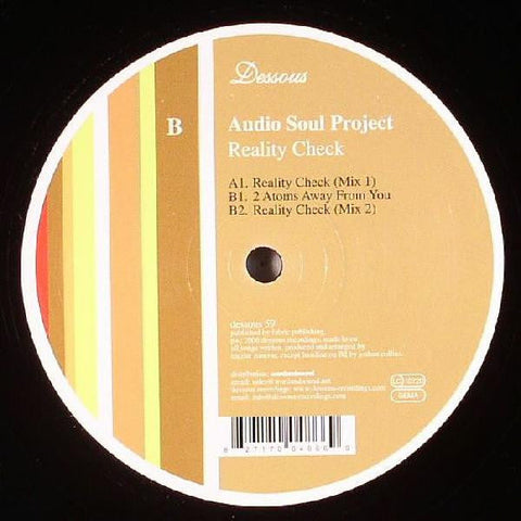 Audio Soul Project : Reality Check (12")