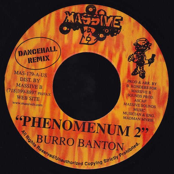 Burro Banton : Phenomenum 2 (7")