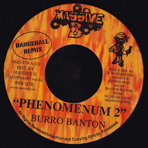 Burro Banton : Phenomenum 2 (7")