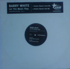 Barry White : Let The Music Play (12", Single, Ltd, Promo)