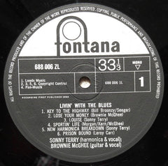 Sonny Terry & Brownie McGhee : Livin' With The Blues (LP)