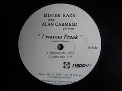 Mister Kaze & Alan Carmelo : I Wanna Freak (12")