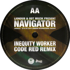 Navigator : Kingston 11 / Inequity Worker (Code Red Remixes) (12", Single)