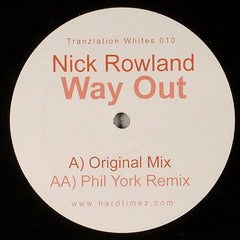 Nick Rowland : Way Out (12")