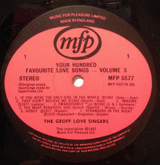 The Geoff Love Singers : Your Hundred Favourite Love Songs - Volume 5 (LP, Comp)