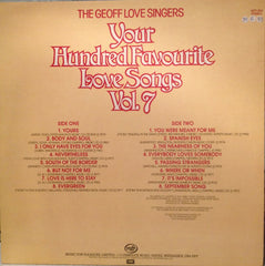 The Geoff Love Singers : Your Hundred Favourite Love Songs Vol 7 (LP, Album, Comp)
