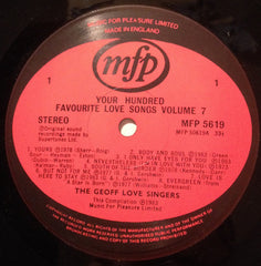 The Geoff Love Singers : Your Hundred Favourite Love Songs Vol 7 (LP, Album, Comp)