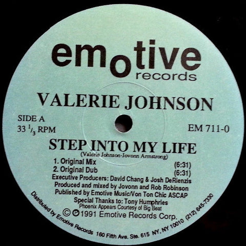 Valerie Johnson : Step Into My Life (12")