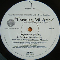 Ricardo Miranda Presents Latin Soul Brothas : Termino Mi Amor (12")