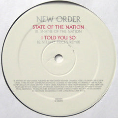 New Order : Subculture / State Of The Nation / I Told You So (12")